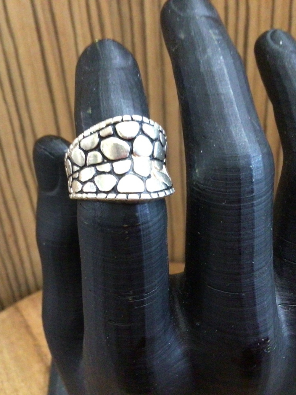 925 silver nugget ring. Size 5.5